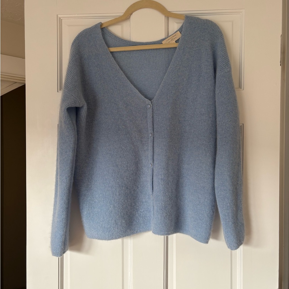 Sezane Light Blue Barry Cardigan